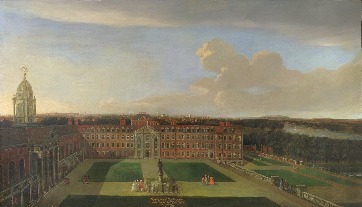 Det kongelige hospital, Chelsea, 1717 af Dirk Maes