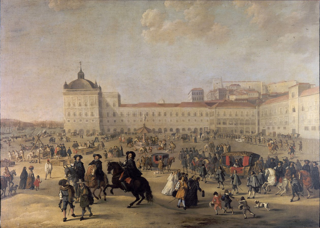Paladspladsen Terreiro do Paço i Lissabon, 1650 af Dirk Stoop