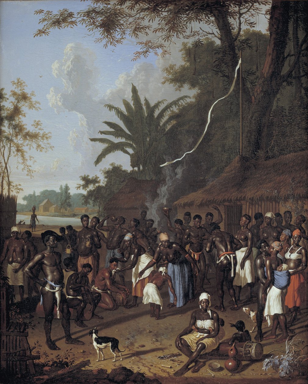 Rituelt slavefest på en sukkerplantage i Surinam af Dirk Valkenburg