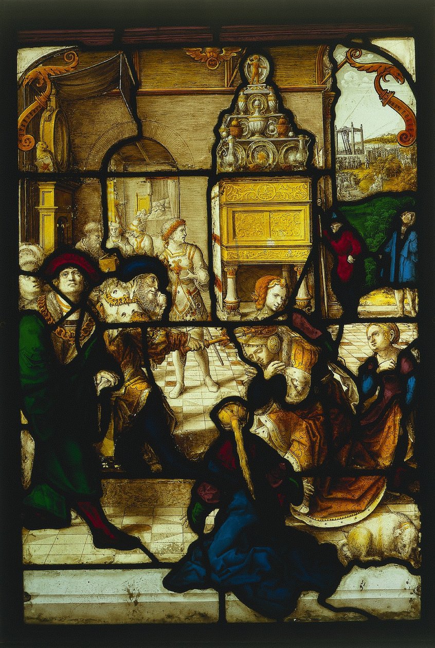 Ester før Ahasverus, ca. 1530. af Dirk Vellert