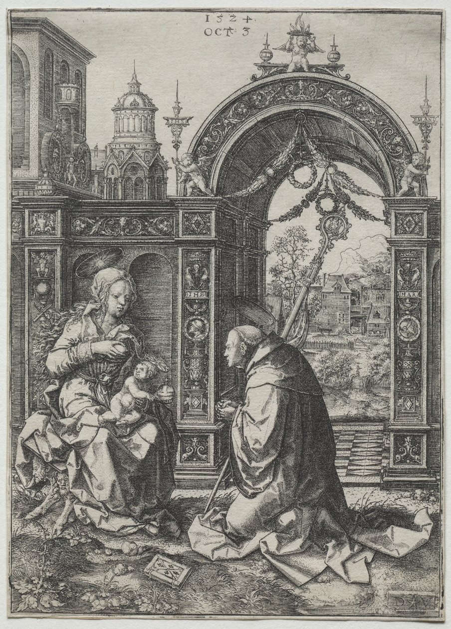 Sankt Bernards syn, 1524. af Dirk Vellert