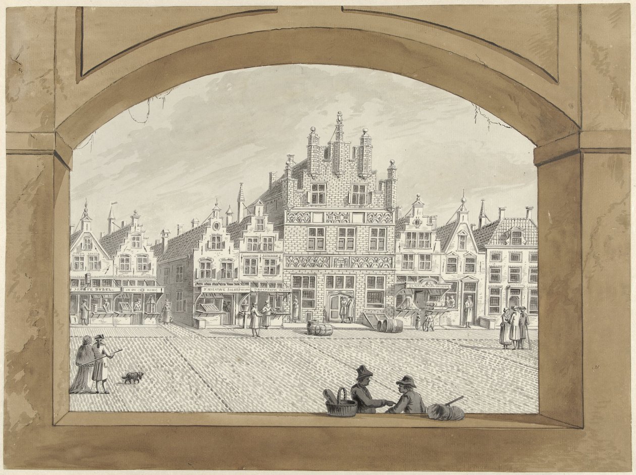 Koopmanshal i Middelburg af Dirk Verrijk