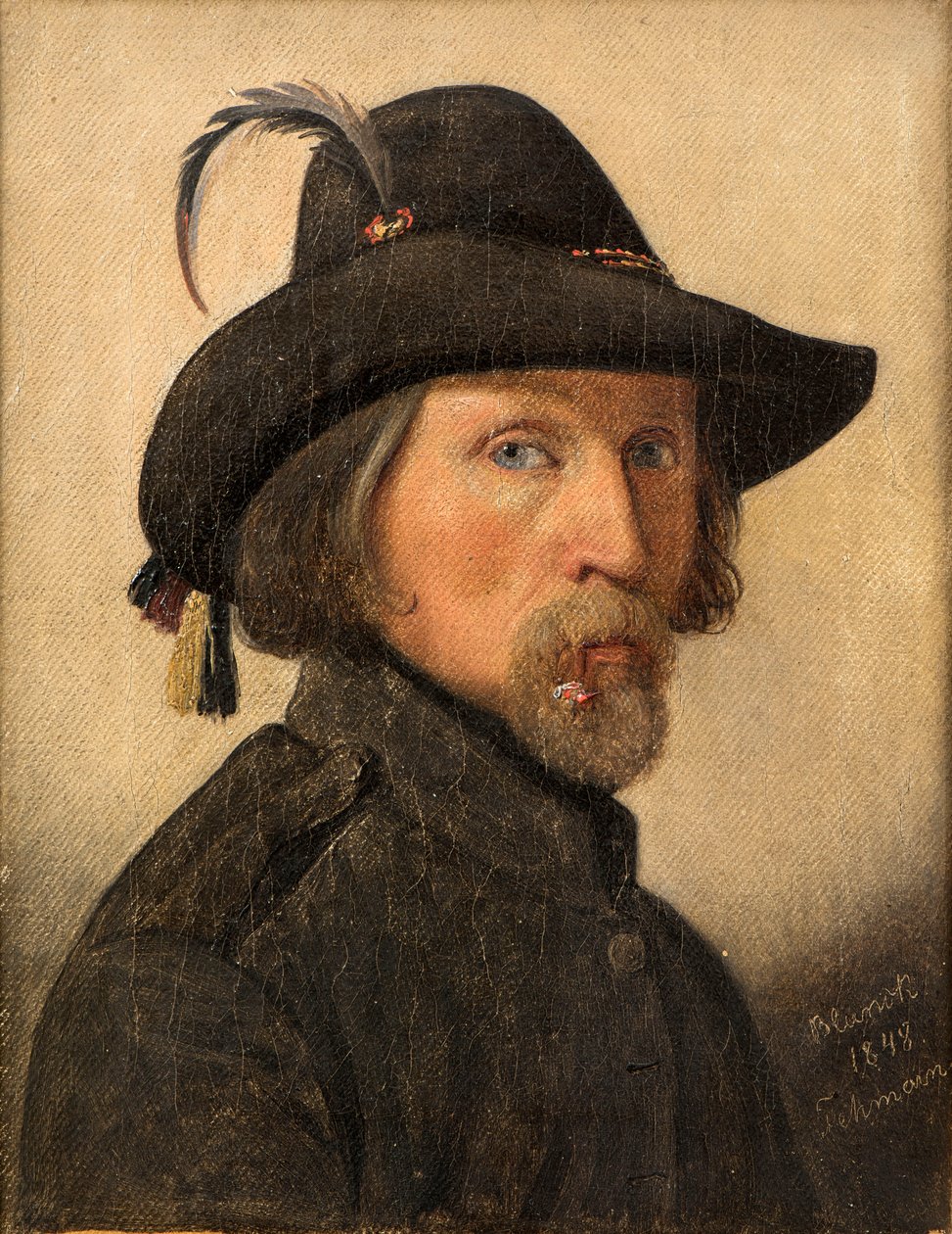 Selvportræt som legionær, 1848. af Ditlev Blunck