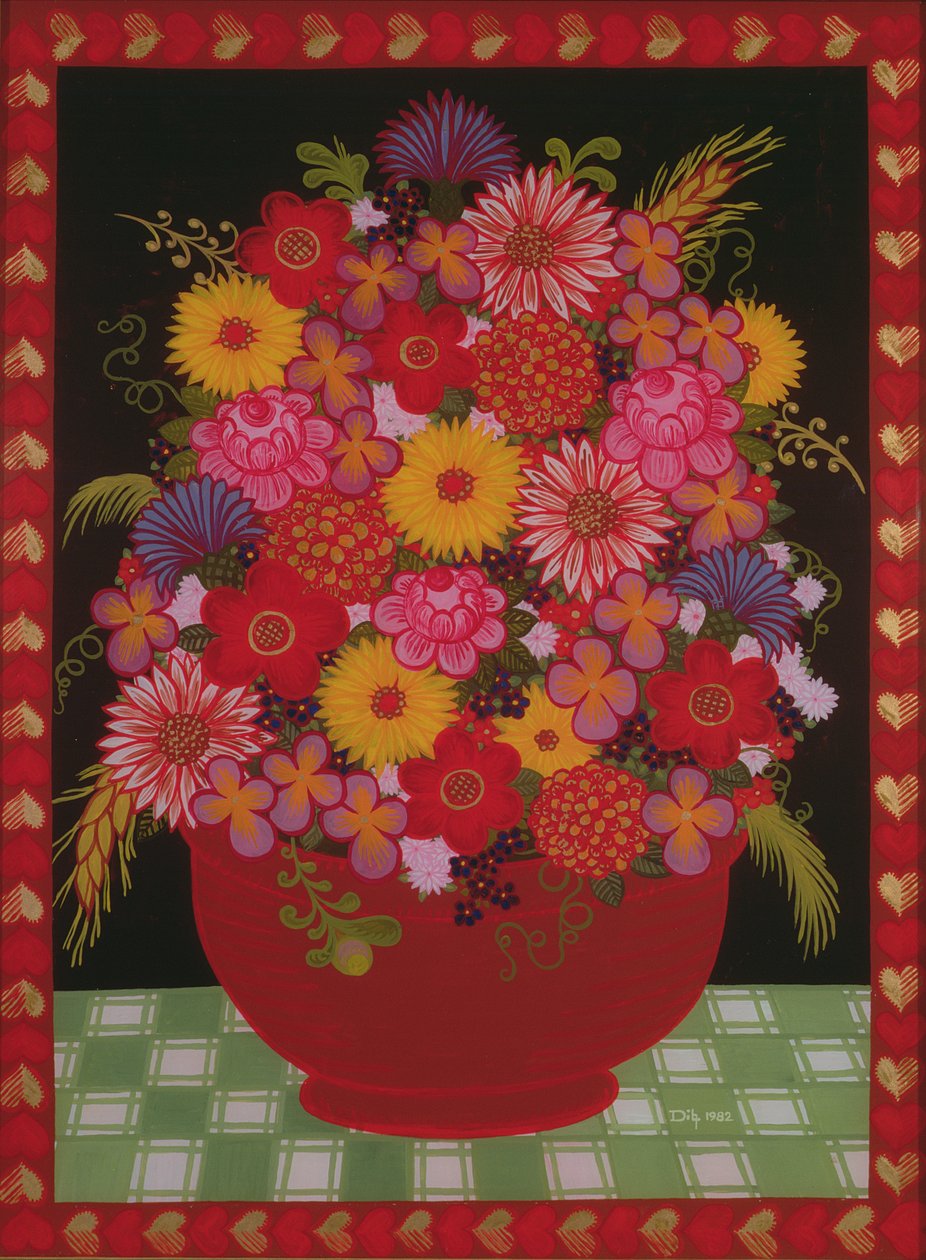 Skål med blomster af Ditz