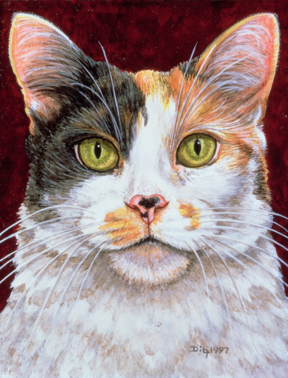 Marigold, 1997 (akryl på panel) af Ditz