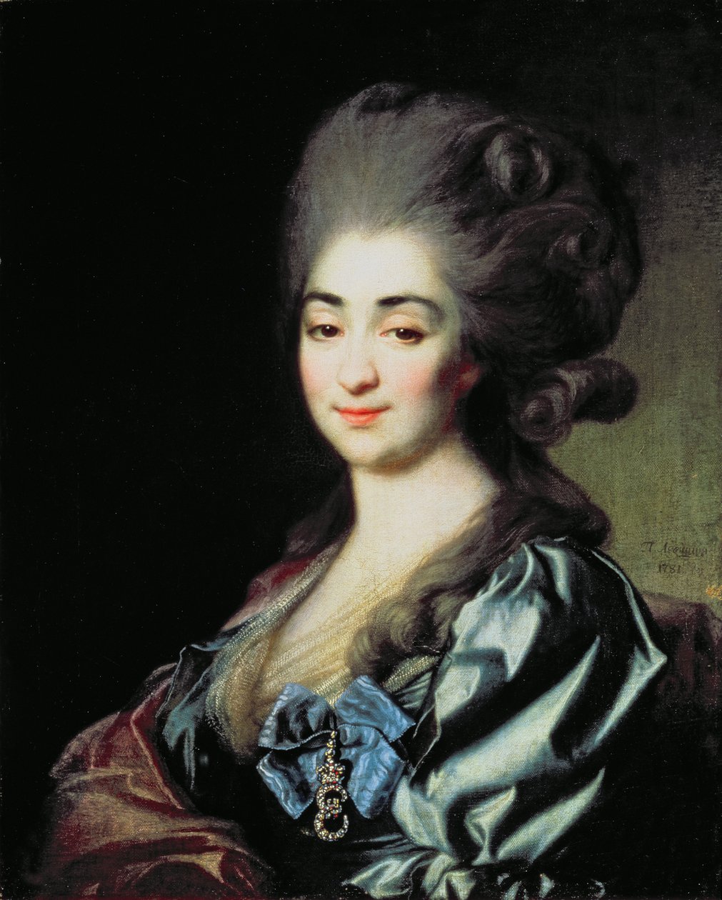 Portræt af prinsesse Praskovia Nikolayevna Repnina (1756-84) 1781 af Dmitri Grigorievich Levitsky