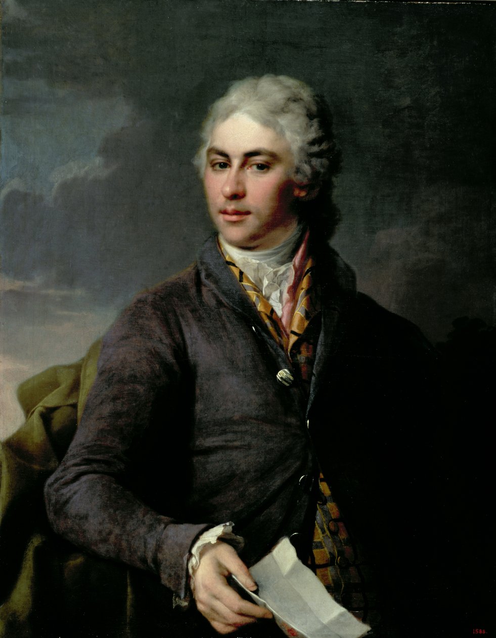 Portræt af Yakov Ivanovich Bilibin (1779-1854), 1801 af Dmitri Grigorievich Levitsky