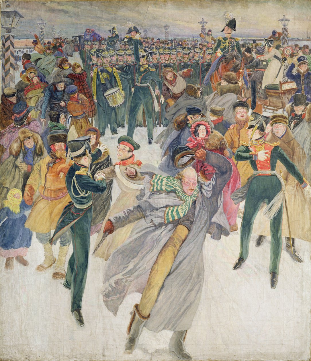The Decembrist Revolt (tempera på lærred) af Dmitri Nikolayevich Kardovsky