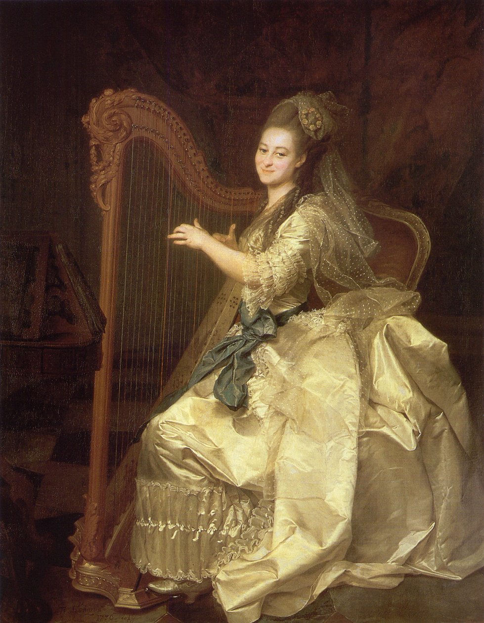 Portræt af Glaphira Ivanovna Alymova 1758-1826, 1776 af Dmitri Grigorievich Levitsky