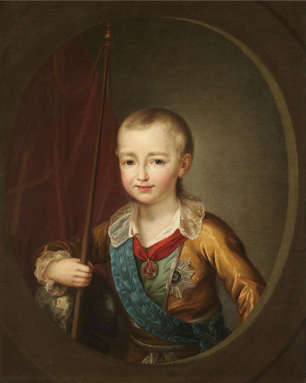 Portræt af storhertug Alexander Pavlovich Alexander I som barn af Dmitri Grigorievich Levitsky