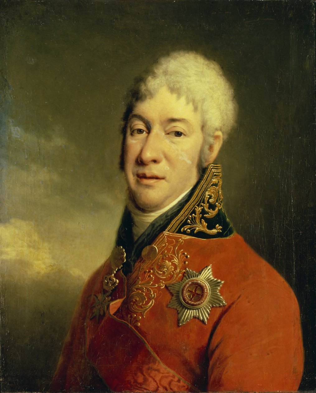 Portræt af Ivan Vladimirovich Lopukhin 1756-1816, filosof, mystiker, forfatter og humanitær, 1802-1804 af Dmitri Grigorievich Levitsky
