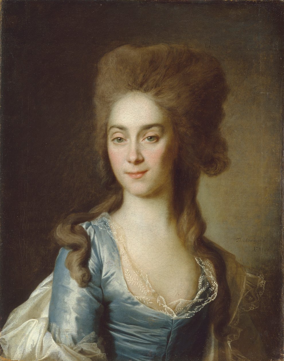 Portræt af Tatyana Petrovna Raznatovskaya, født Rezvaya, 1781 af Dmitri Grigorievich Levitsky