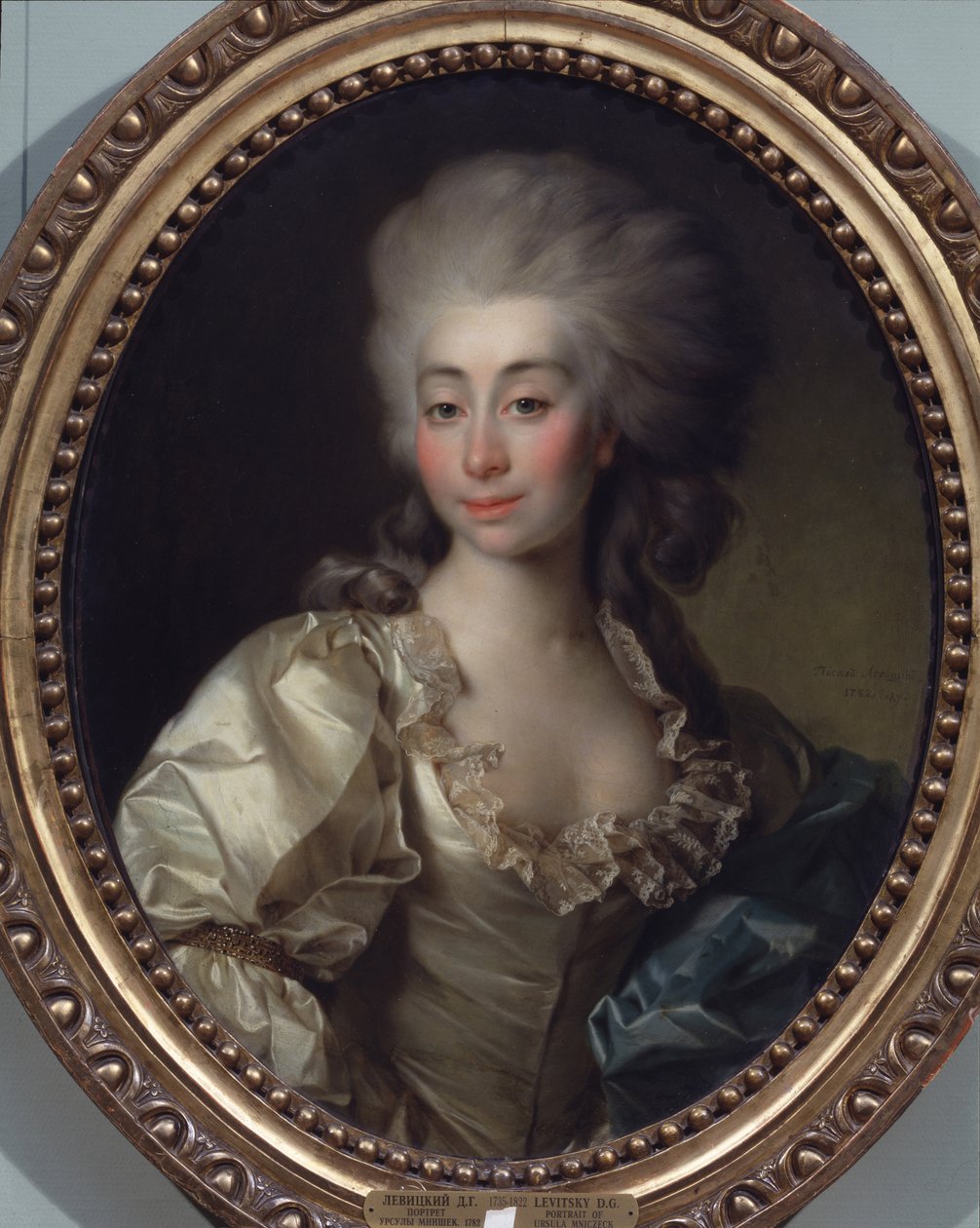 Portræt af Ursula Mniszeck, 1782 af Dmitri Grigorievich Levitsky