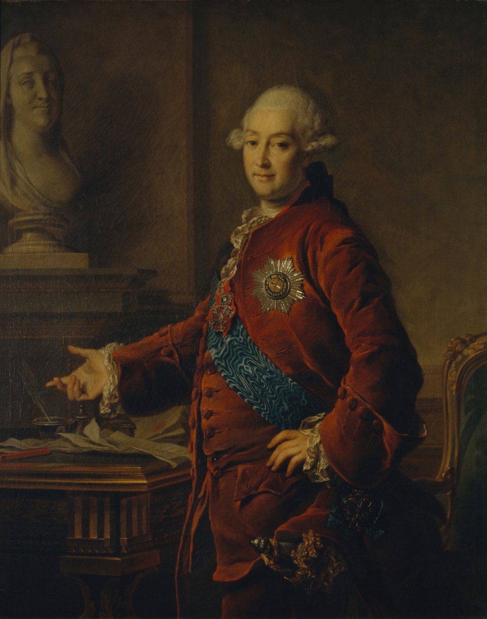 Portræt af vicekansler prins Alexander Mikhaylovich Golitsyn 1723-1807, 1772 af Dmitri Grigorievich Levitsky