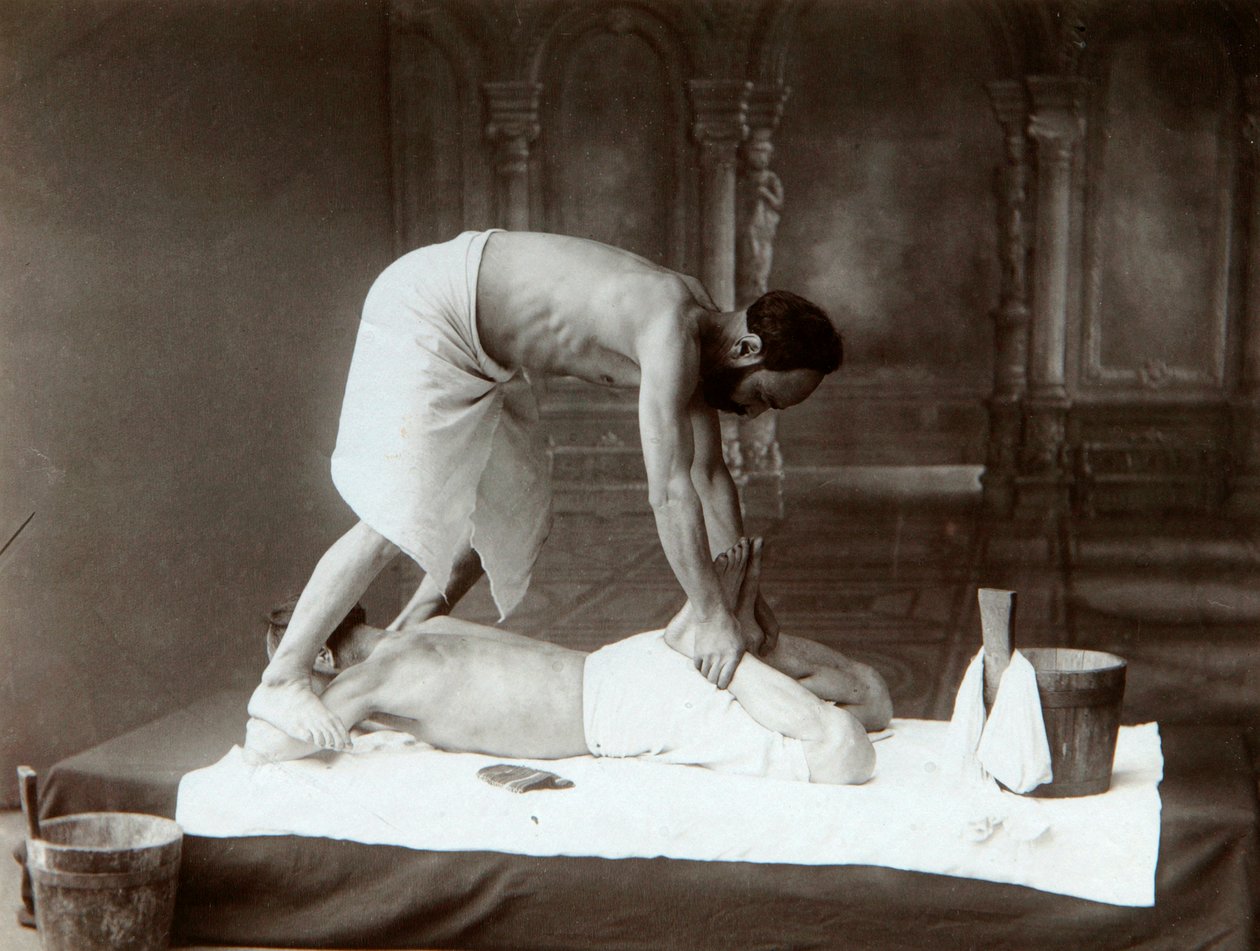 Det orientalske bad. Massage, 1880