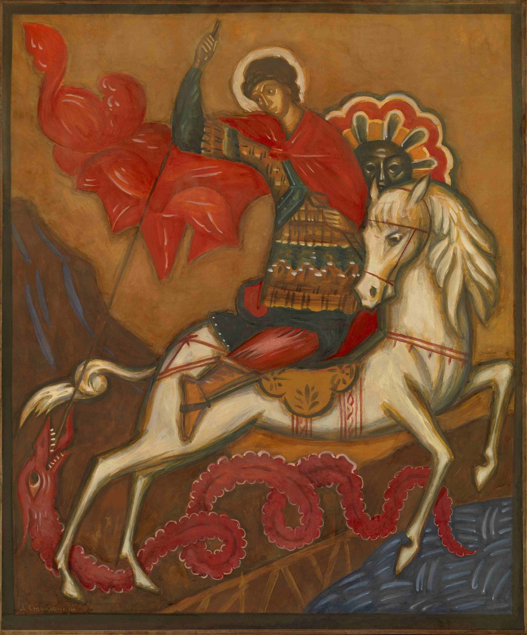 Sankt Georg og dragen af Dmitri Semyonovich Stelletsky