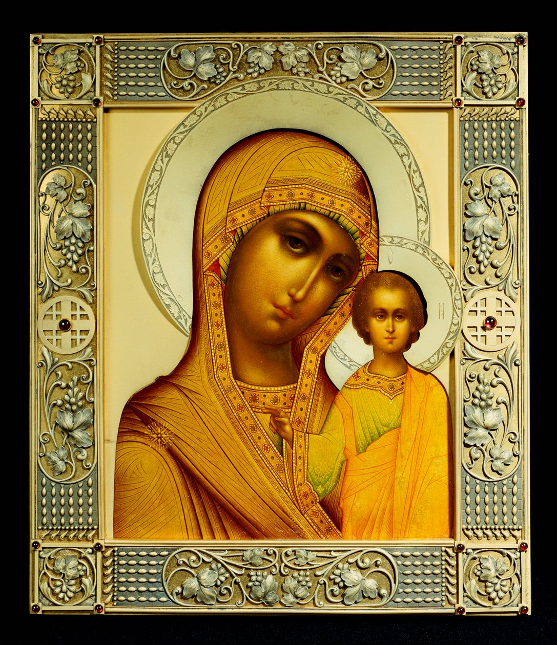 Ikon for Jomfru Kazanskaya, Moskva af Dmitrii Smirnov