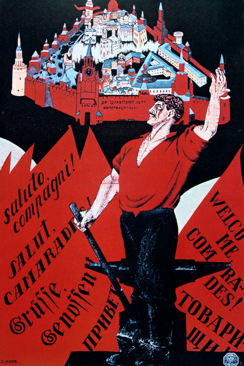 Længe leve Youth International, 1921. af Dmitriy Stakhievich Moor