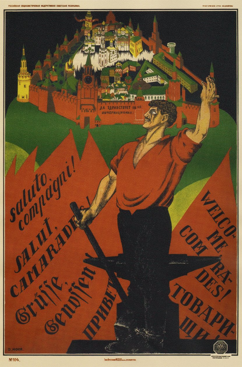 Længe leve den 3. Internationale!, 1920 af Dmitriy Stakhievich Moor