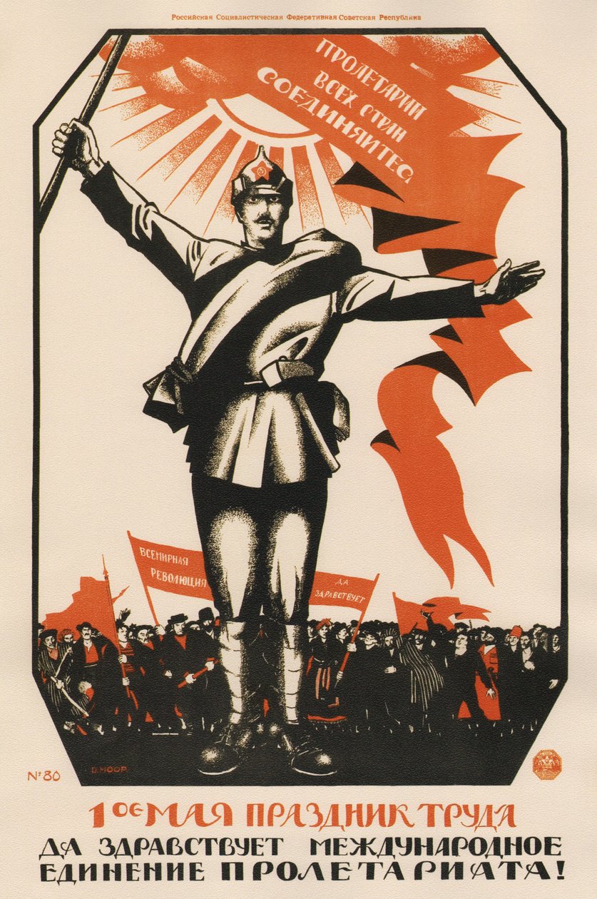 Den 1. maj er arbejdets festival. Længe leve proletariatets internationale enhed!, 192 af Dmitriy Stakhievich Moor