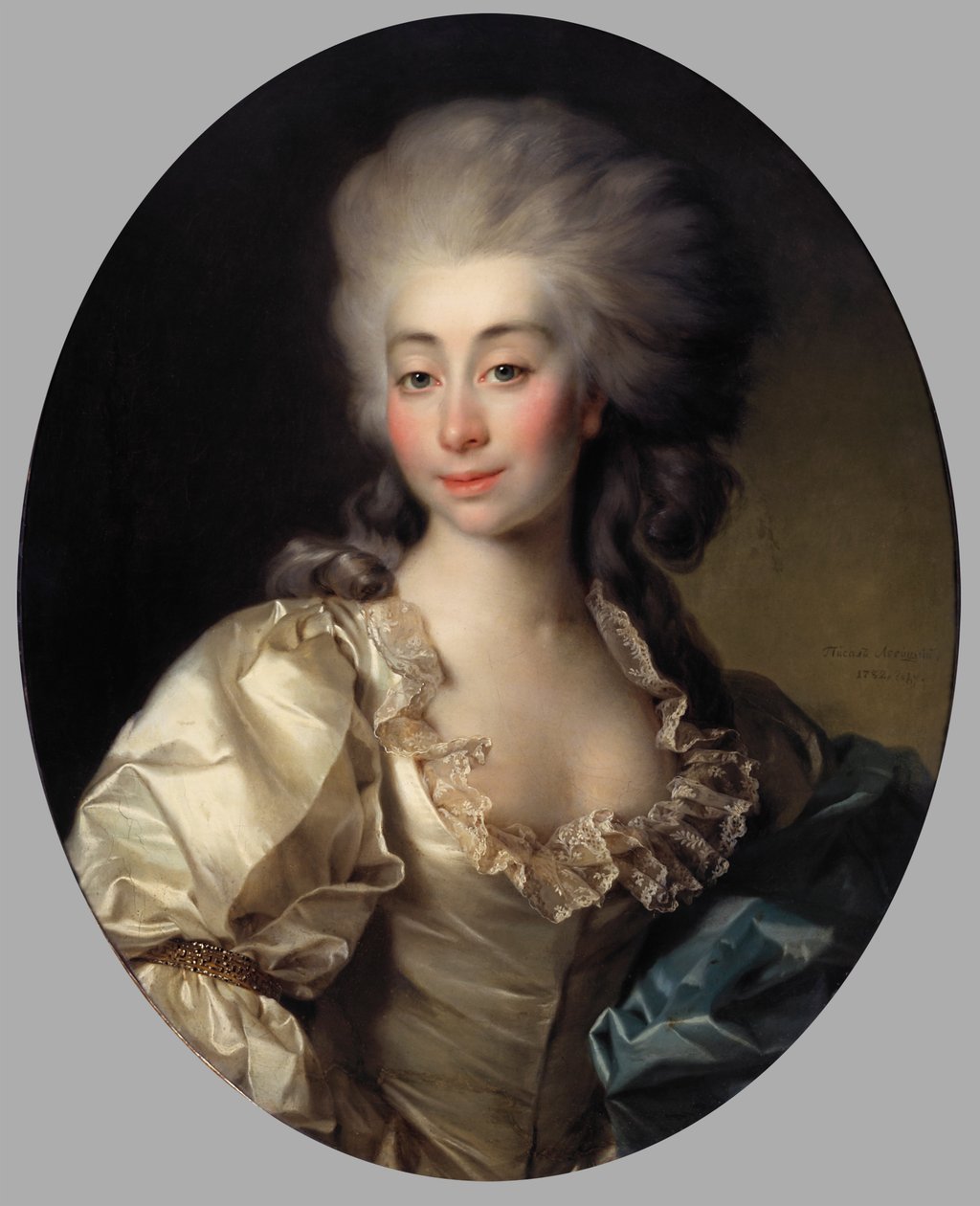 Portræt af grevinde Ursula Mniszek af Dmitri Grigorievich Levitsky