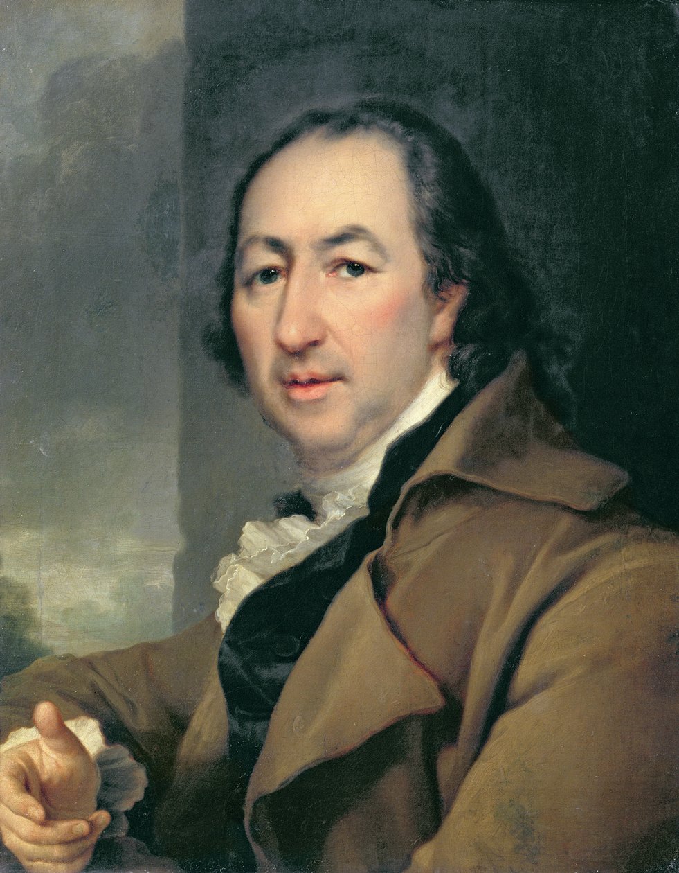 Portræt af den russiske forfatter Nikolai Ivanovich Novikov, 1797 (1744-1818) af Dmitri Grigorievich Levitsky