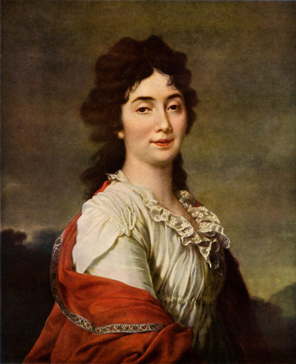 Portræt af Anna Stepanovna Protosova, 1800, 1965. af Dmitri Grigorievich Levitsky