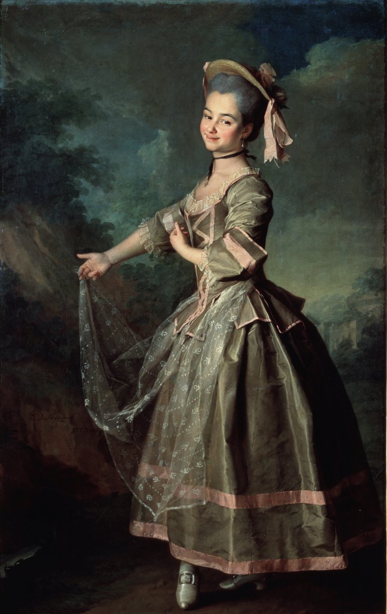 Portret af Ekaterina Nelidova, 1773 af Dmitri Grigorievich Levitsky