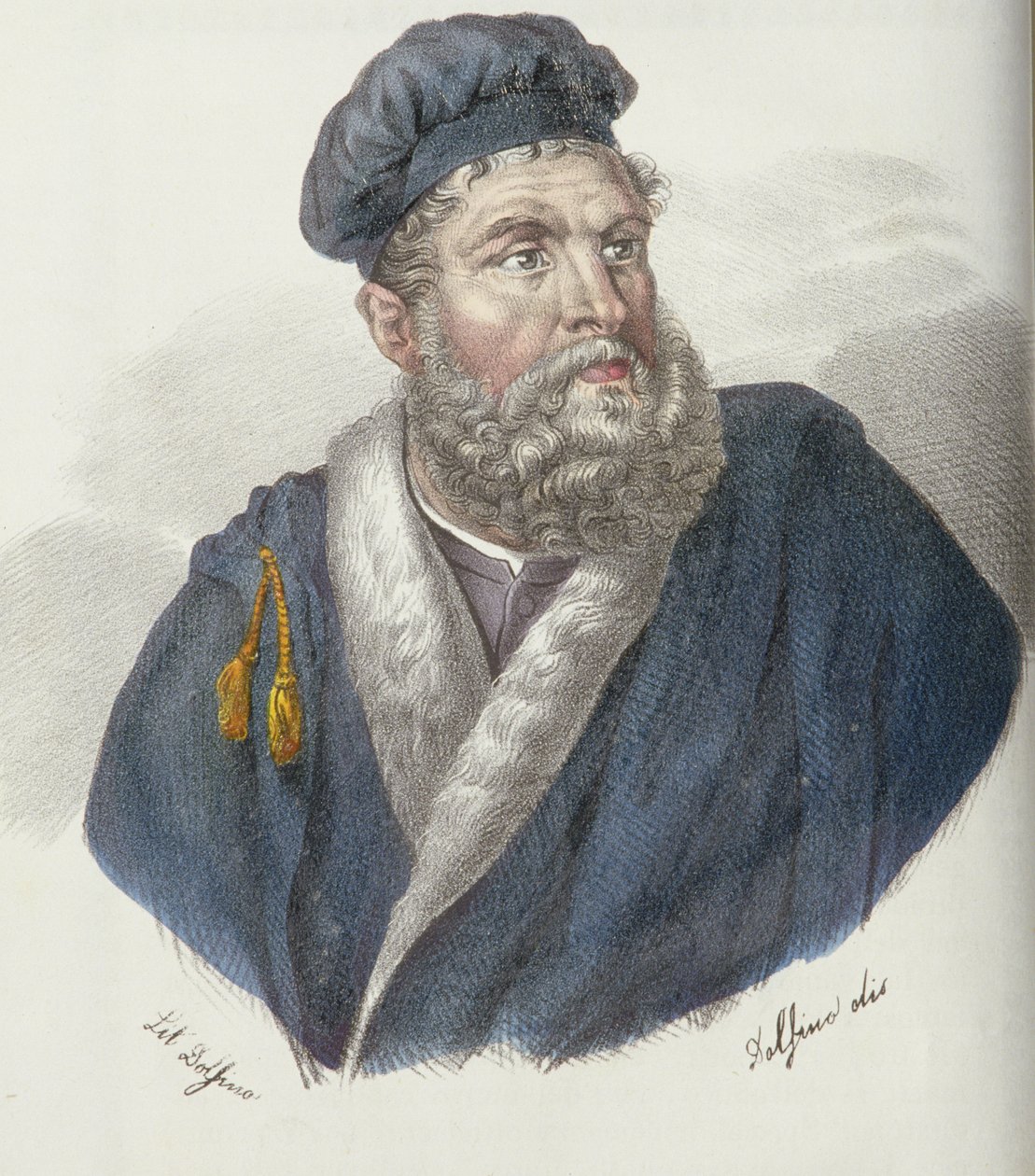 Portræt af Marco Polo af Dolfino
