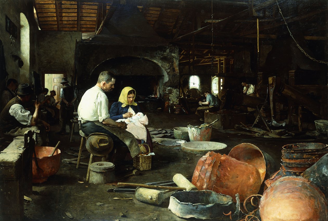 Støberiet, 1899 af Dome or Dominik Skutezky