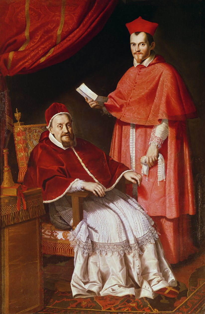 Portræt af pave Gregor XV og Ludovico Ludovisi af Domenichino