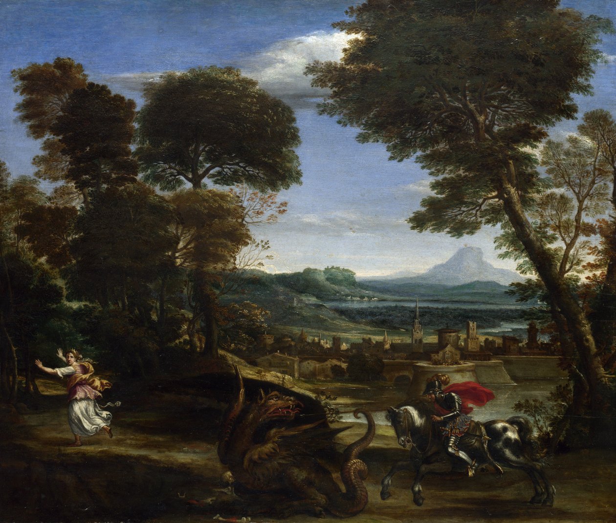 Saint George dræber dragen af Domenichino