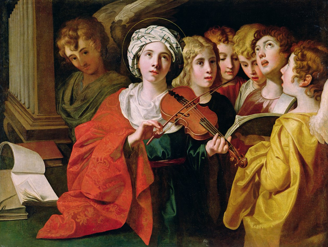 Sankt Cecilia med et kor af Domenichino