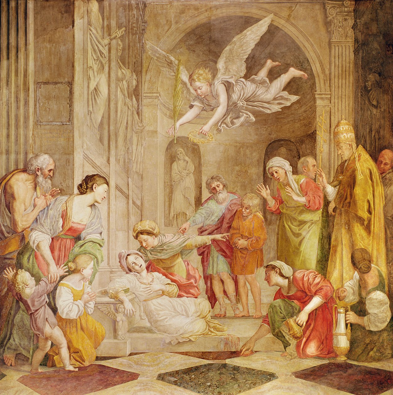 Den hellige Cecilias død, c.1614 af Domenichino