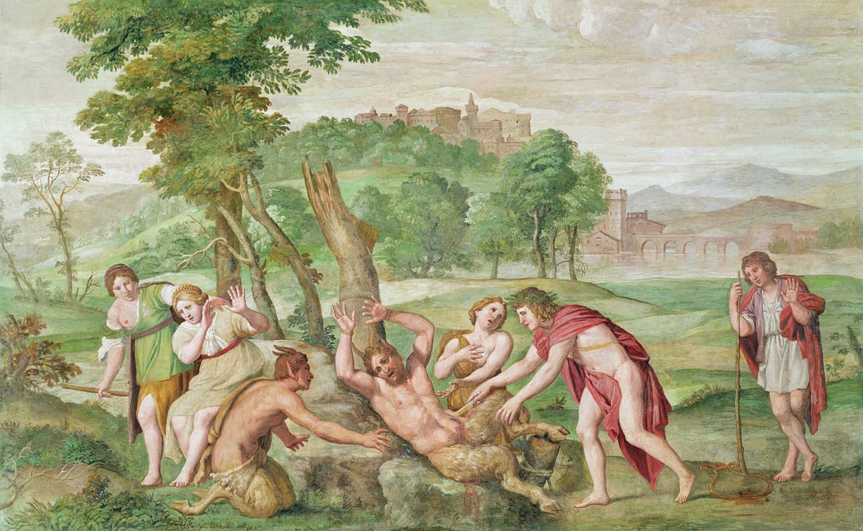 The Flaying of Marsyas, ca. 1616-18 (fresko på lærred) af Domenichino