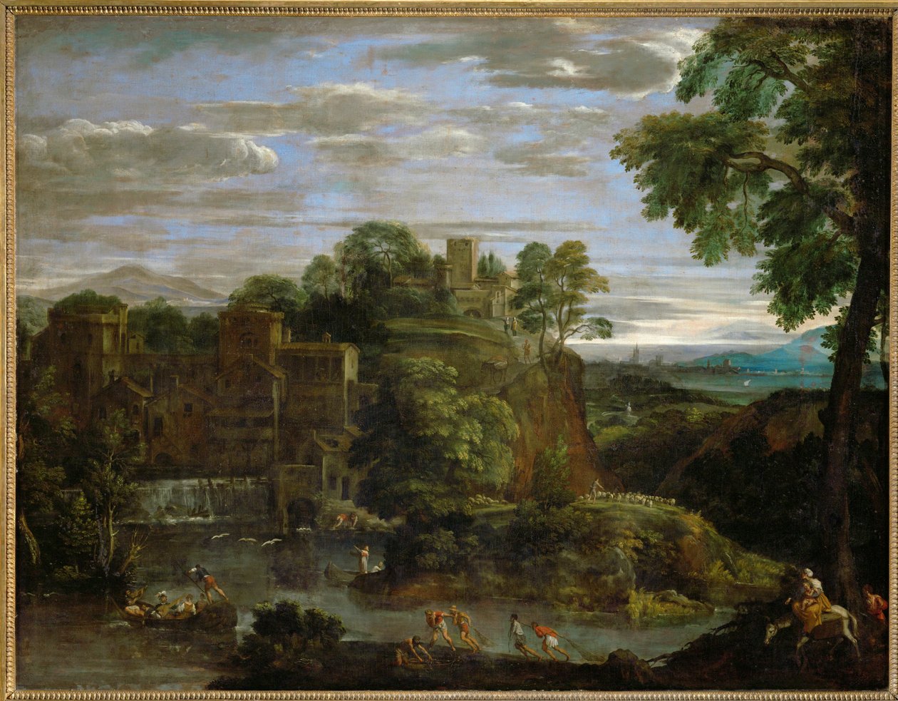 Flugt til Egypten ... af Domenichino (1581 1641)