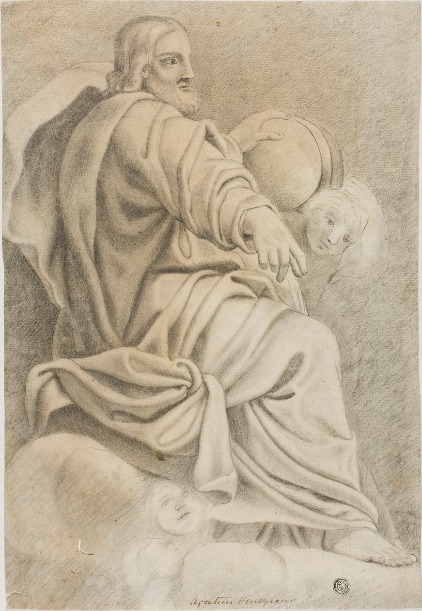 Siddende Kristus af Domenichino