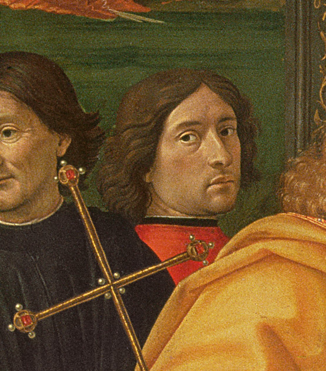 Ghirlandaio fra The Adoration of the Magi, 1488 (tempera på panel) af Domenico Ghirlandaio