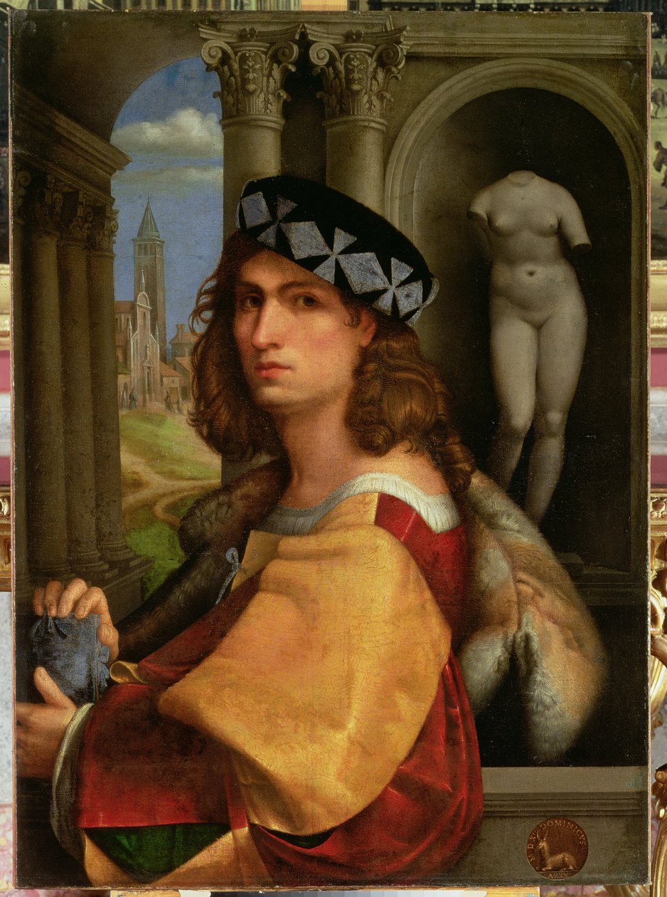 Portræt af en gentleman, 1512 af Domenico Capriolo