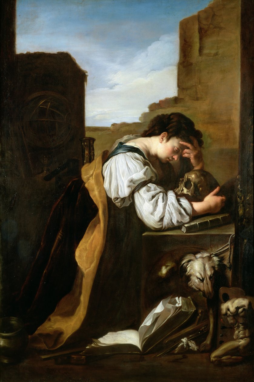 Melankoli af Domenico Fetti or Feti