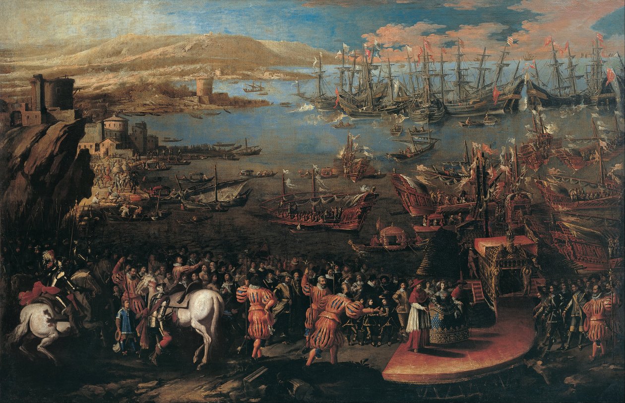 Landingen af Infanta Marìa i Napoli af Domenico Gargiulo
