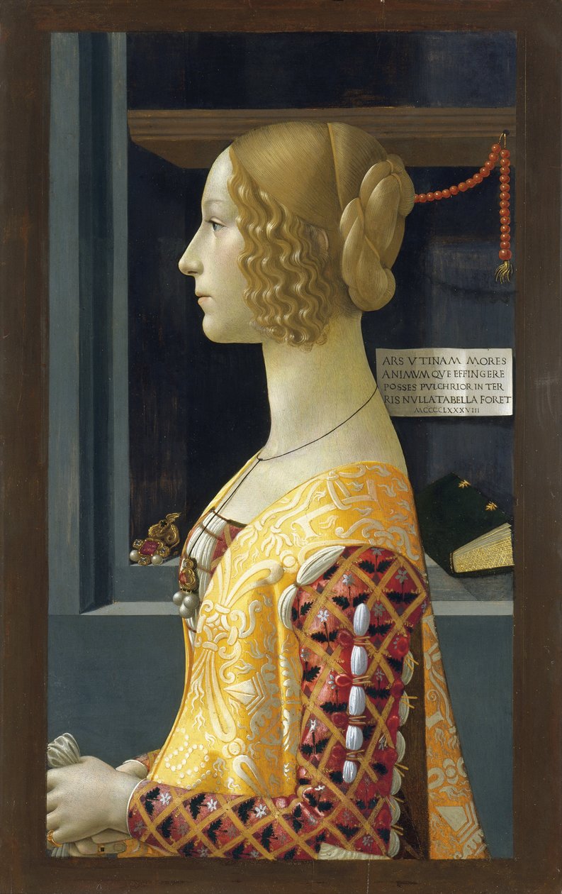 Portræt af Giovanna Tornabuoni af Domenico Ghirlandaio