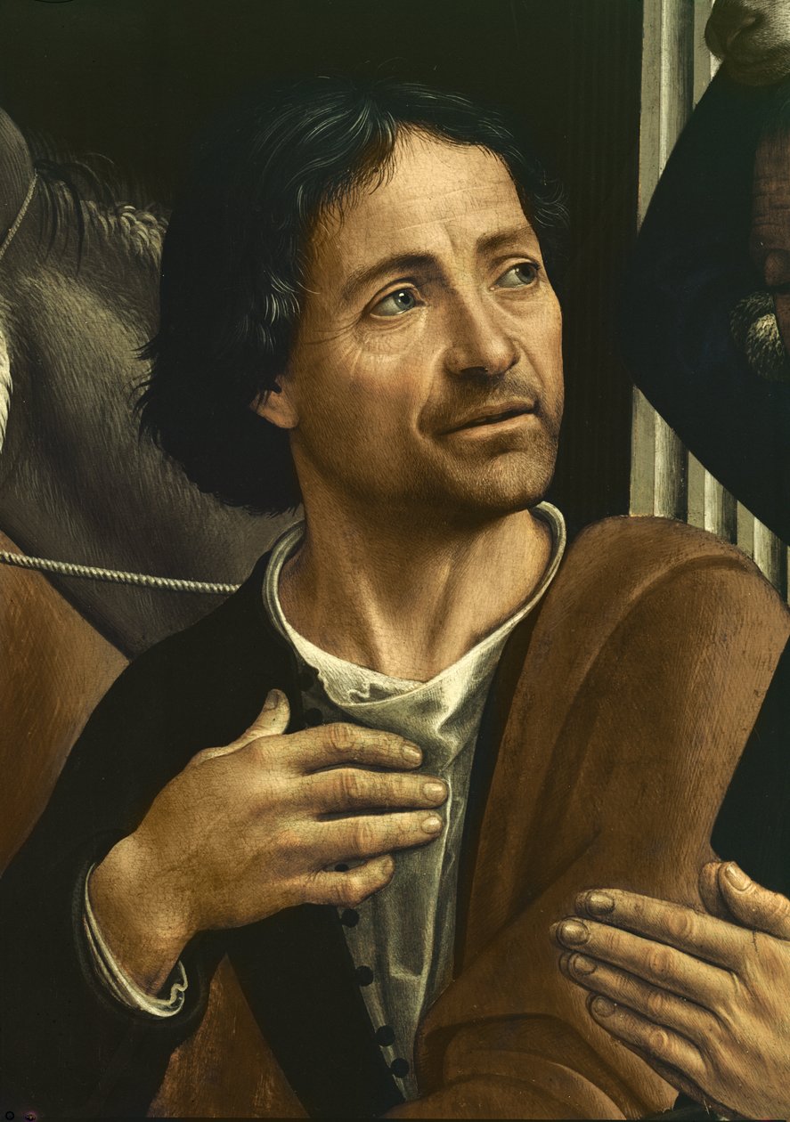 Selvportræt (detalje fra altertavle) af Domenico Ghirlandaio