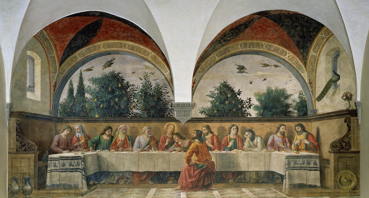 Den sidste nadver, 1480 af Domenico Ghirlandaio