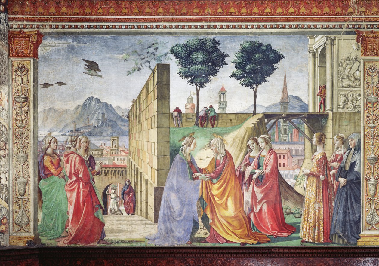 Besøget (se 124356 for yderligere oplysninger) af Domenico Ghirlandaio