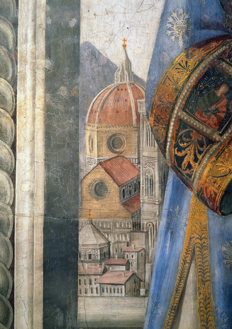 Duomoen, detalje fra fresken i Sala dei Gigli, c1470 af Domenico Ghirlandaio