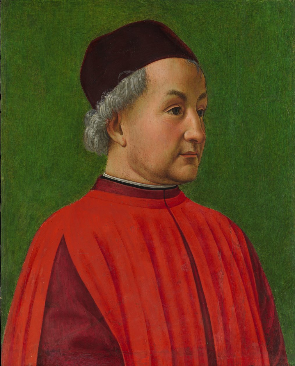 Portræt af en mand (tempera på træ) af Domenico Ghirlandaio