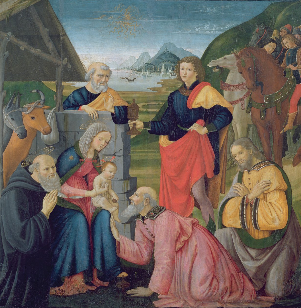Magiernes tilbedelse af Domenico Ghirlandaio