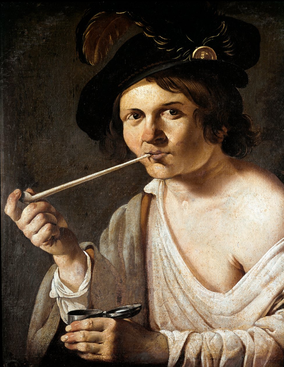 Portræt af den napolitanske fisker og revolutionære Masaniello (1623-1647) Maleri af Domenico Gargiulo dit Micco "" Spadaro "" "(1609-1675) 1647 Napoli, San Martinos nationalmuseum af Domenico Gargiulo