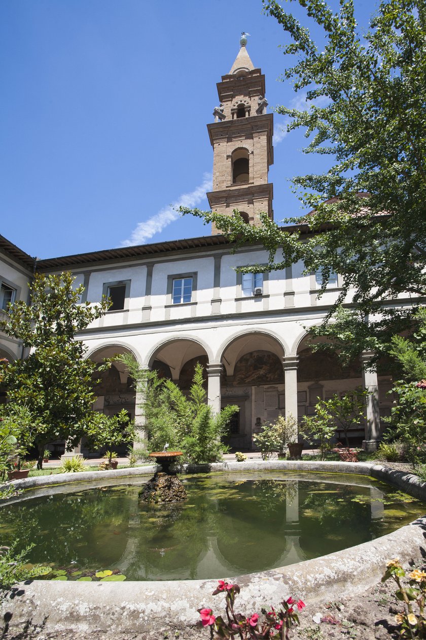 Architecture: view of the cloister of the deaddani af Domenico Baglioni